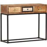  Konzolni stol zlatni 90 x 30 x 75 cm masivno obnovljeno drvo | shoptok.hr