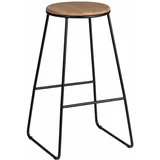 Wenko Črni/v naravni barvi barski stoli v kompletu 2 ks (višina sedeža 70 cm) Loft –