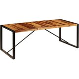 vidaXL Blagovaonski stol od masivnog drva šišama 220 x 100 x 75 cm | shoptok.hr