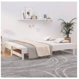  Dnevni ležaj na izvlačenje bijeli 2 x (100 x 200) cm borovina | shoptok.hr