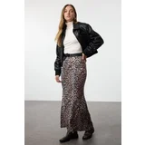 Trendyol Brown*001 Body-Sit Fish Shape Flexible Skirt