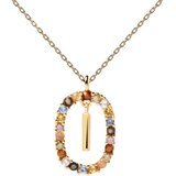  Ženska pd paola letter i zlatna ogrlica sa pozlatom 18k ( co01-268-u ) Cene