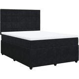  Krevet s oprugama i madracem crni 140 x 190 cm baršunasti | shoptok.hr