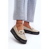 S. BARSKI Women's Leather Shiny Platform Moccasins with Decoration S.Barski | Shoptok.si