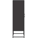  Visoka komoda crna 36x39x123 cm čelična | shoptok.hr