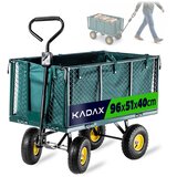 KADAX Vrtni voziček transportna samokolnica, prikolica, 450 kg, 200 l, XXL, velik, močan, (5000360732) | Shoptok.si
