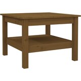 The Living Store Klubska mizica medeno rjava 55x55x40 cm trdna borovina - Klubska Mizica, (21421379) | Shoptok.si
