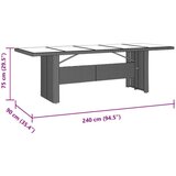  11 delni vrtni jedilni set bež poli ratan, (22015535) | Shoptok.si