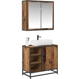 vidaXL set namještaja za kupaonicu 2 pcs staro drvo 65 x 33 x 60 cm | shoptok.hr