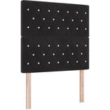 vidaXL Uzglavlje Crna 100 cm Baršun - Crna 100 cm Visoki uzglavlje | shoptok.hr
