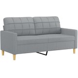  3-dijelni set sofa s jastucima svjetlosivi od tkanine | shoptok.hr