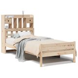 vidaXL Knjižna postelja brez vzmetnice 100x200 cm trdna borovina | Shoptok.si