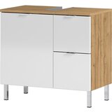 Germania bela omarica za pod umivalnik s hrastovim dekorjem germania mauresa, širina 60 cm Cene