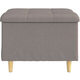  Otoman za pohranu s jastukom Sivo-smeđa 60 x 60 x 45 cm tkanina - Sivo-smeđa 60 cm tkanina | shoptok.hr