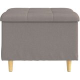  Shranjevalna tabureta z blazino Taupe 60 x 60 x 45 cm blago, (5000208411) | Shoptok.si