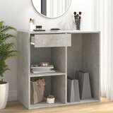 vidaXL Kozmetična omarica betonsko siva 80x40x75 cm konstruiran les Cene