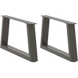  Noge blagovaonskog stola V-oblika 2 kom antracit 70x(30-31 3)cm | shoptok.hr