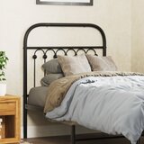 Maison Chic kovinsko posteljno vzglavje - vzglavna omarica - nočna omarica črno 75 cm, (21704460) | Shoptok.si