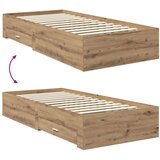  Okvir za krevet s uzglavljem Umjetnički hrast 90 x 200 cm | shoptok.hr