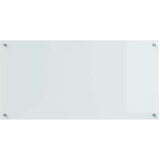 vidaXL Zaščita za kuhinjo Bela 100 x 50 x 0,8 cm kaljeno steklo | Shoptok.si