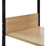  Male ravne police za knjige crne i hrast 33,5x39,6x79,7 cm drvo | Eponuda.ba