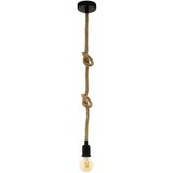 Eglo Rampside viseća lampa E27, visina 138 cm, crna/konop, 43256 | shoptok.hr