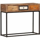 vidaXL Konzolna mizica zlata 90x30x75 cm trden predelan les | Shoptok.si