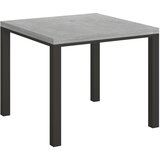 Itamoby   Everyday Libra (90x90/180 cm) - siva, barva nog: antracit - preklopna jedilna miza, (20842221) | Shoptok.si