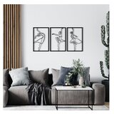 Opviq zidna dekoracija Zumra, 123x55 cm, 1.2mm, Crna | Eponuda.com
