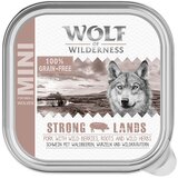 Wolf of Wilderness MINI Adult 6 x 150 g - zdjelice - Strong Lands - svinjetina | shoptok.hr