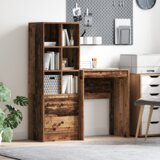 vidaXL Stol s Skladištem Staro Drvo Konstruirano Drvo | shoptok.hr