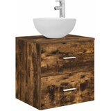  Umivaonik s policom Dimljeni hrast 49,5 x 41 x 64,5 cm | shoptok.hr
