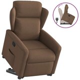  Naslonjač na podizanje od tkanine smeđi | shoptok.hr
