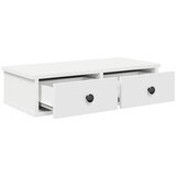  Zidna polica s ladicama bijela 60x28x15 cm konstruirano drvo | Eponuda.com