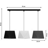  Luster na sajli DIAMENT 3xE27/60W/230V | Eponuda.com