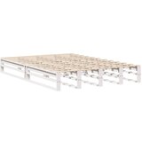 vidaXL Posteljni okvir bel 150x200 cm trdna borovina, (21292569) | Shoptok.si
