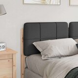 vidaXL Tapecirano vzglavje z vzglavjem Rjava in temno siva 135 cm | Shoptok.si