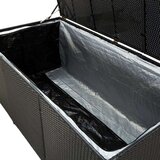  Kutija za pohranu od poliratana 180 x 90 x 70 cm crna | shoptok.hr