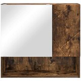 vidaXL Ogledalna omara Dimljeni hrast 59 x 17 x 55 cm Konstruiran les | Shoptok.si