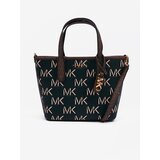 Michael Kors Brown-Black Women's Patterned Leather Handbag 2in1 Open To - Women | Shoptok.si