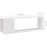 TV ormarić visoki sjaj bijeli 100 x 24 x 32 cm od iverice | shoptok.hr