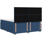  Boxspring krevet s madracem Plava 200 x 200 cm Tkanina | shoptok.hr