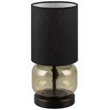 Tri O Zelena/crna stolna lampa s tekstilnim sjenilom (visina 28,5 cm) Elio –