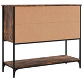 vidaXL Komoda dimljeni hrast 100x36x85 cm inženirski les | Shoptok.si