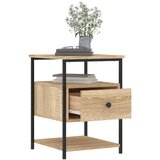 vidaXL Nočna omarica sonoma hrast 40x42x56 cm inženirski les | Shoptok.si