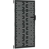  Vrtna vrata 85 x 175 cm Crna Može se zaključati | shoptok.hr