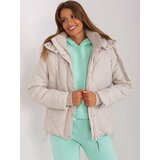 Fashion Hunters Light beige winter jacket with cuffs SUBLEVEL Cene