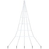  LED Božićno drvce s zemljanim klinovima Hladna bijela 306 cm | shoptok.hr