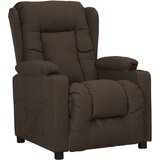  Stol s funkcijo vstajanja temno rjavo blago, (20934899) | Shoptok.si