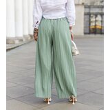 UR/CEO Green wide pleated women's pants Zakia | shoptok.hr